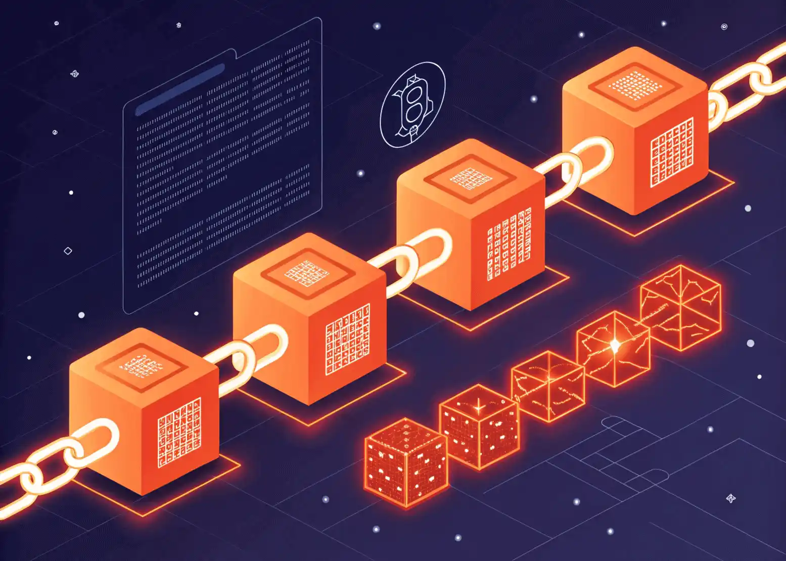 Blockchain technology visualized as secure crypto investment infrastructure in India